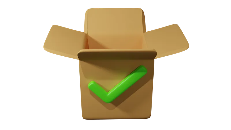 Package Received 3D Icon