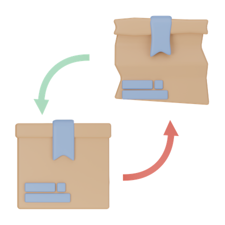 Package Replacement  3D Icon