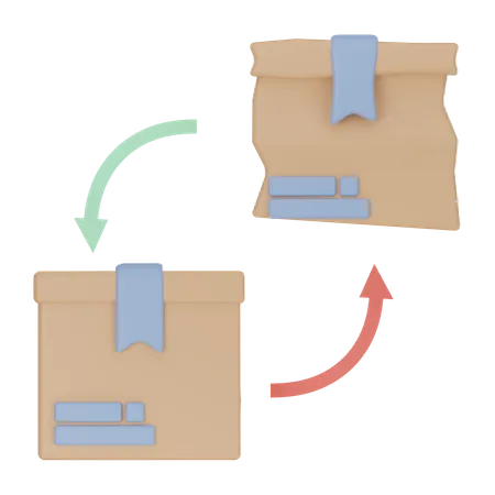 Package Replacement  3D Icon