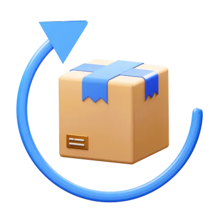 Package return  3D Icon