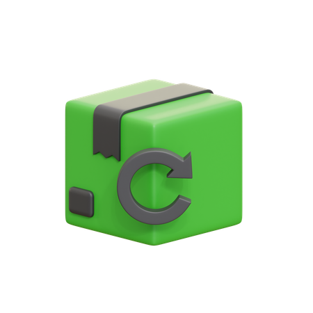 Package Return  3D Icon