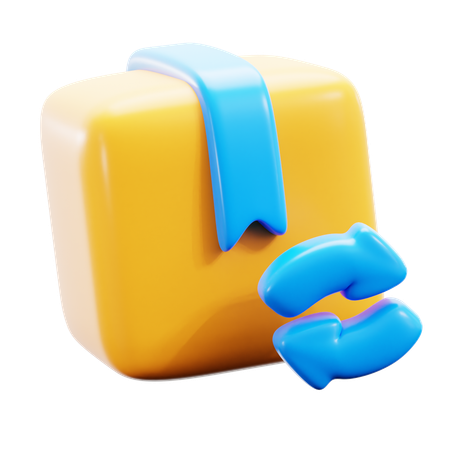 패키지 반품  3D Icon