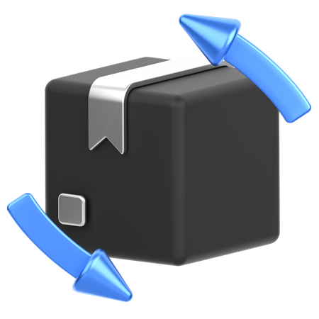 Package Return  3D Icon