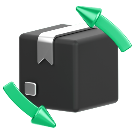 Package Return  3D Icon