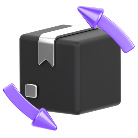 Package Return  3D Icon