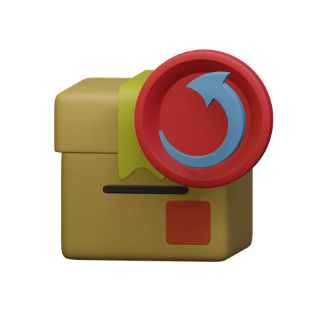 Package Return  3D Icon