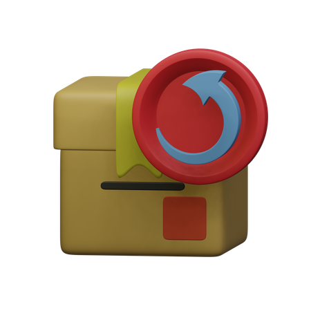 Package Return  3D Icon