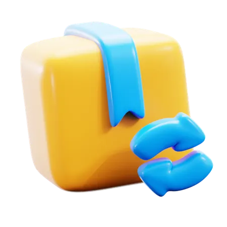 Package Return  3D Icon