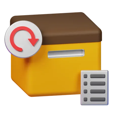 Package Return  3D Icon