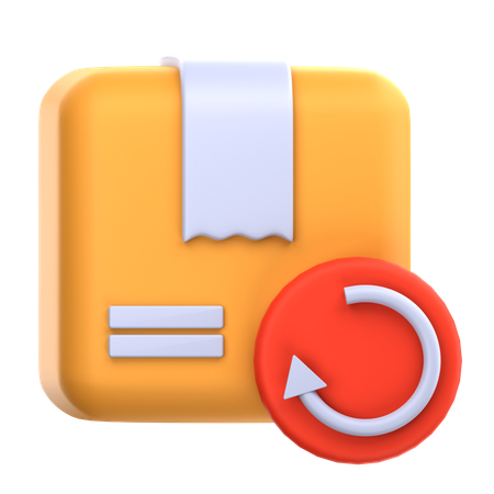 Package return  3D Icon