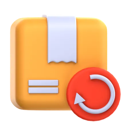 Package return  3D Icon