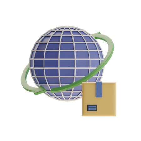 Package Return  3D Icon