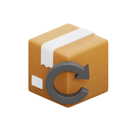 Package Return  3D Icon