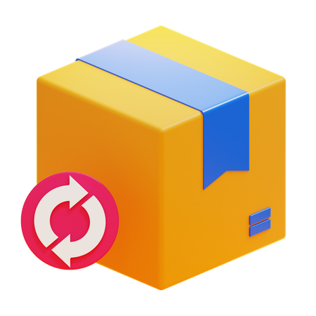 Package Return  3D Icon