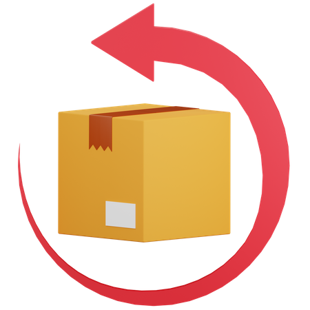 Package Return  3D Icon