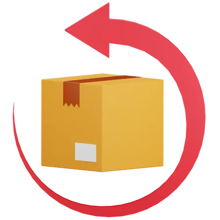 Package Return  3D Icon