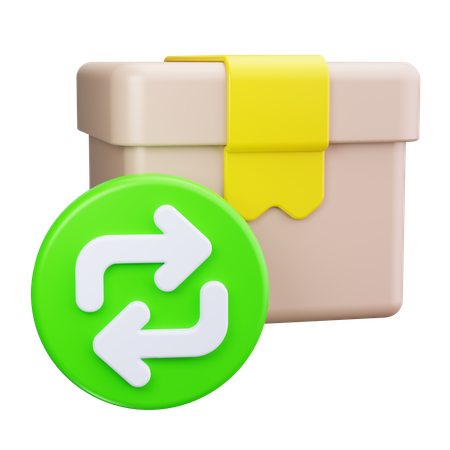 Package Return  3D Icon