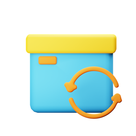 Package Return  3D Icon