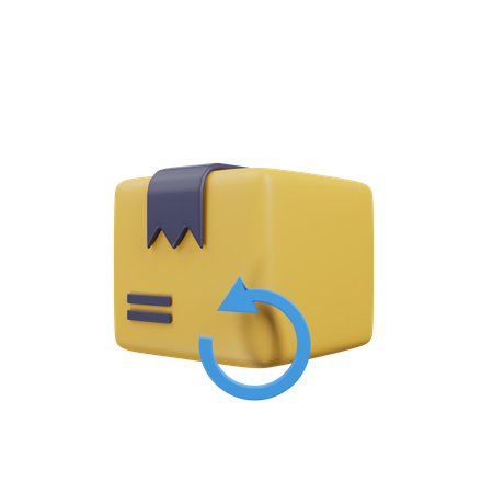 Package Return  3D Icon