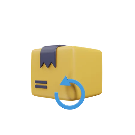 Package Return  3D Icon