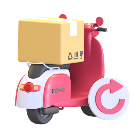 Package return  3D Icon