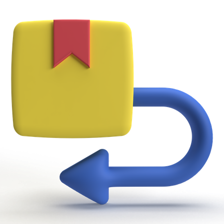 Package Return  3D Icon