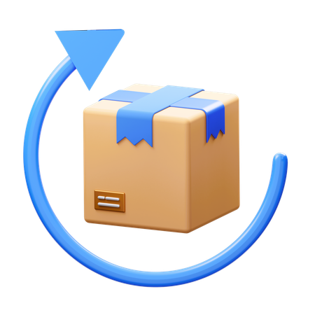 Package return  3D Icon