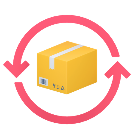 Package Return 3D Icon
