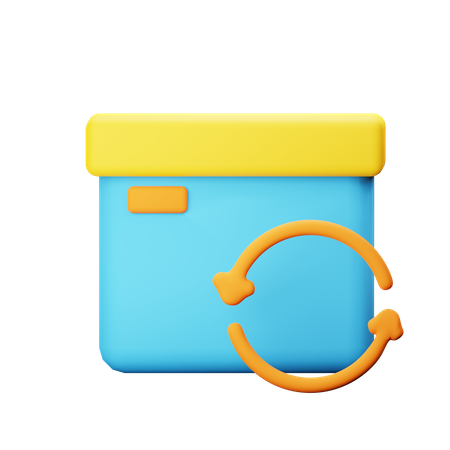 Package Return  3D Icon