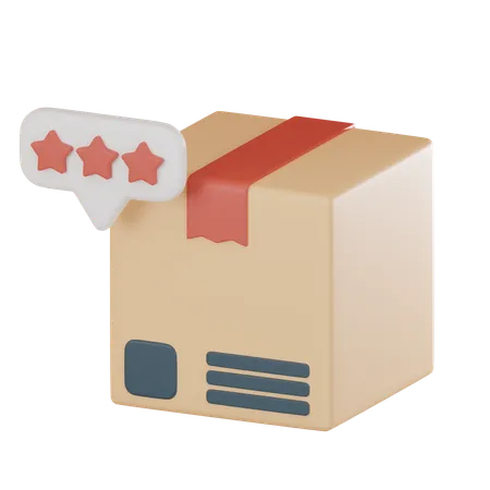 Icon Delivery Package With Shield Rating Stars Symbolizes Quality Reliability Of Delivery Services Use Presentations Marketing Materials Website Designs Related To Delivery 3 D Render Illustration 3D Icon