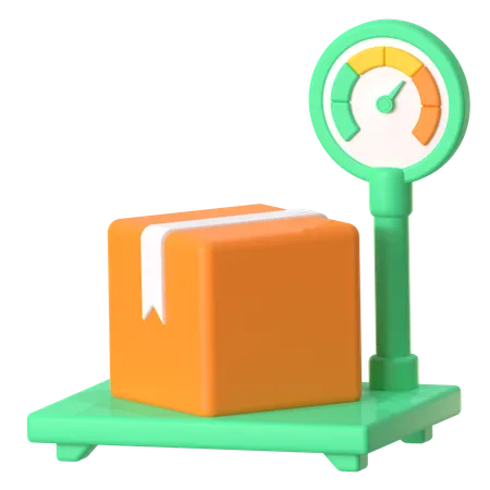 Package Scale  3D Icon