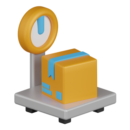 Package Scale  3D Icon