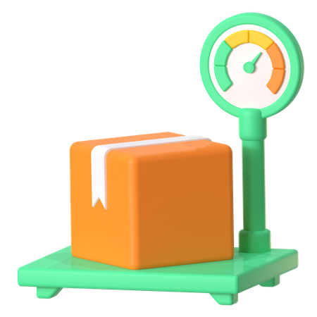 Package Scale  3D Icon