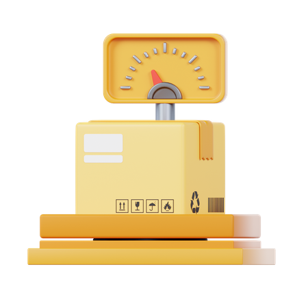 Package Scale  3D Icon