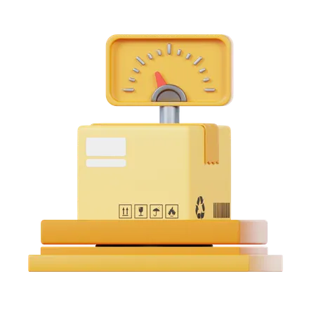 Package Scale  3D Icon