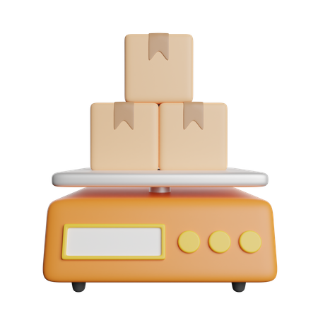 Package Scale  3D Icon