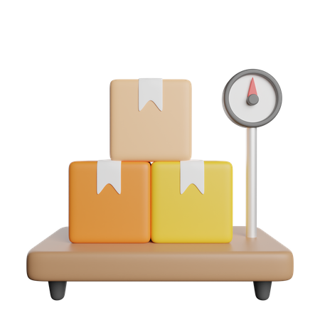 Package Scale  3D Icon