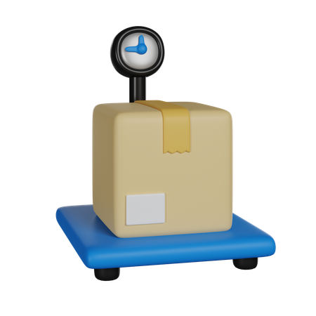 Package Scale  3D Icon