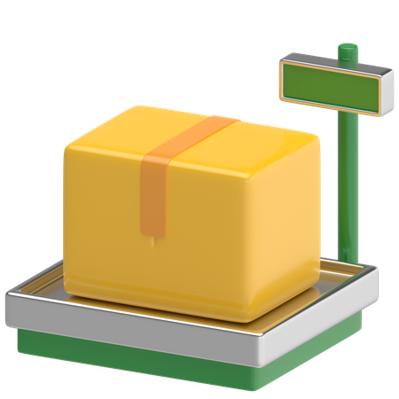 Package Scale  3D Icon