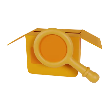 Package Search  3D Icon