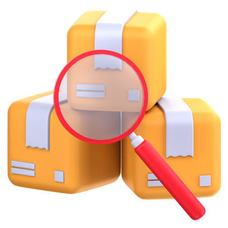 Package search  3D Icon