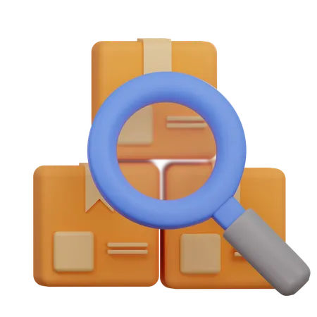 Package Search  3D Icon