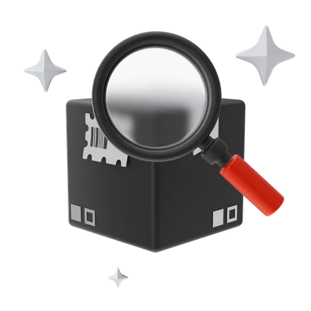 Package Search  3D Icon