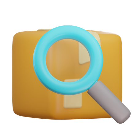 Package Search  3D Icon