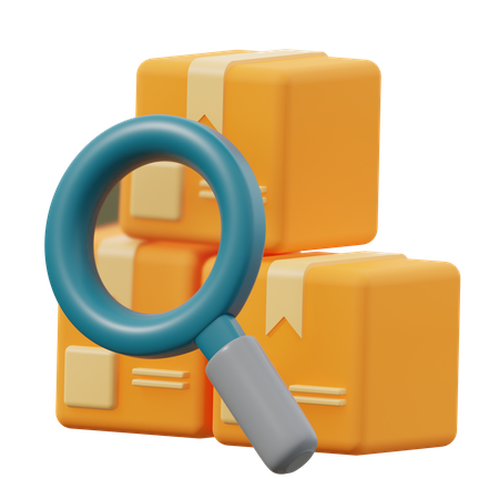 Package Search  3D Icon