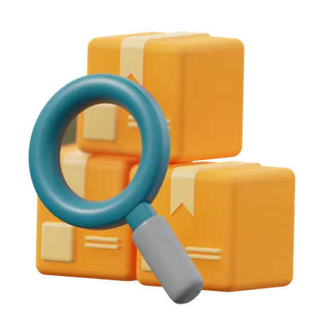 Package Search  3D Icon