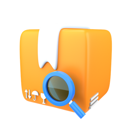 Package Search  3D Icon