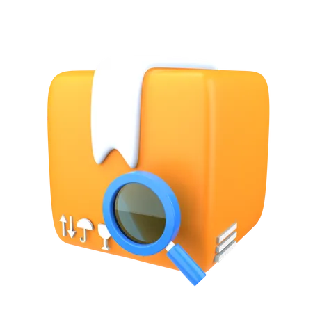 Package Search  3D Icon