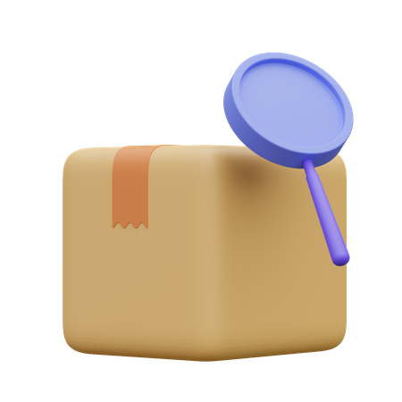 Package Search  3D Icon