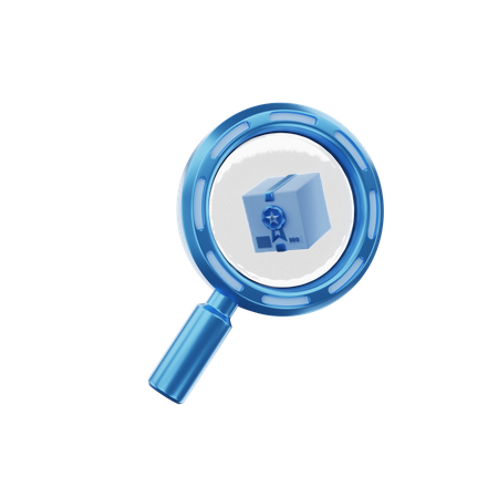 Package Search  3D Icon